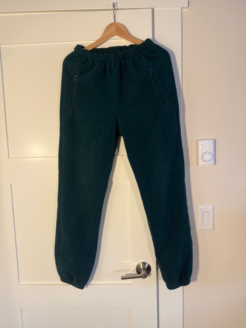 Vintage dark green fleece pants